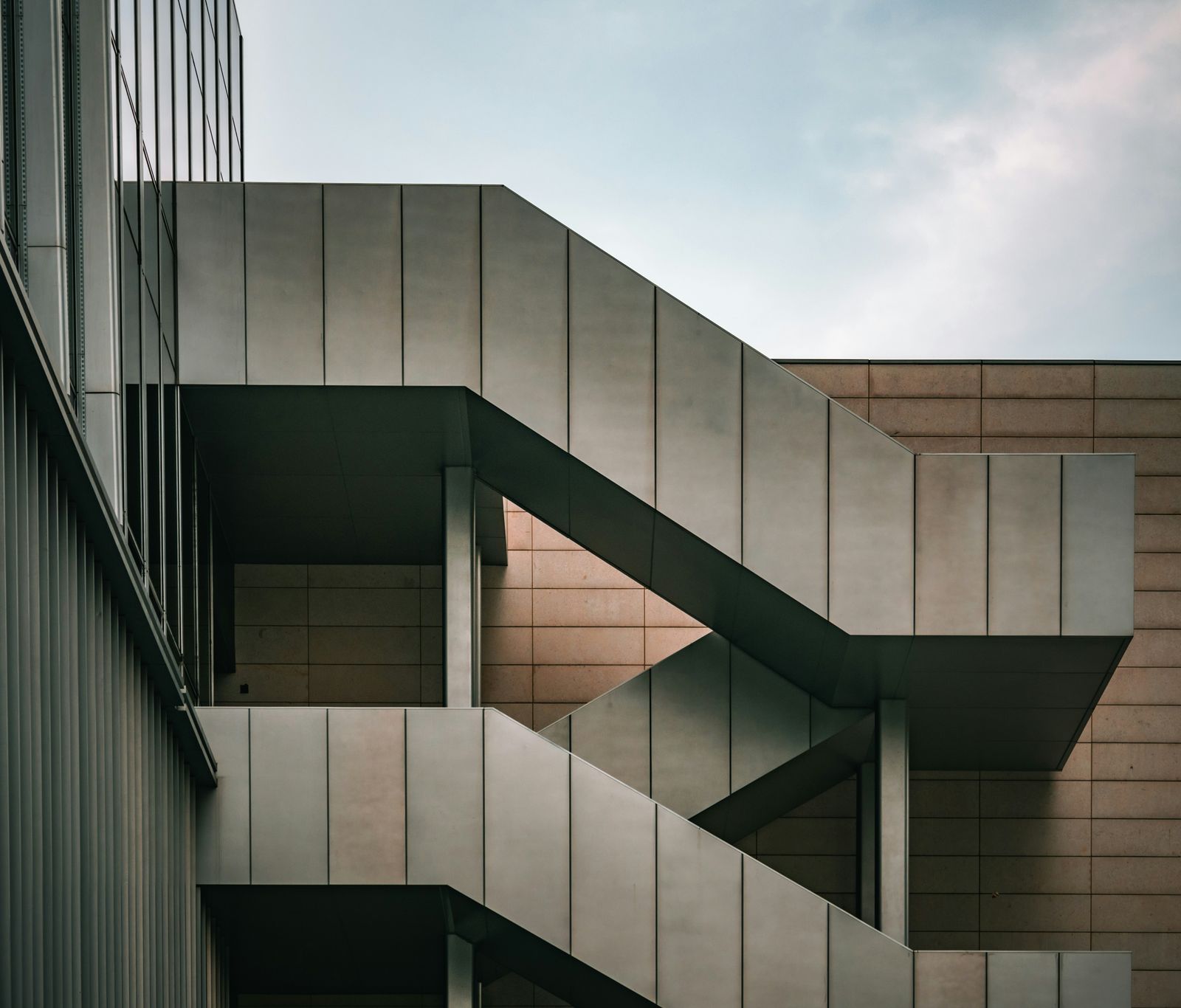 EXTERIOR STAIR, STEEL AND CONCRETE